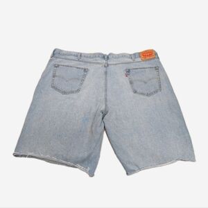 Levi's 469 Denim Blue Jean Shorts Cut Offs Mens 48 Outdoor Classic Workwear